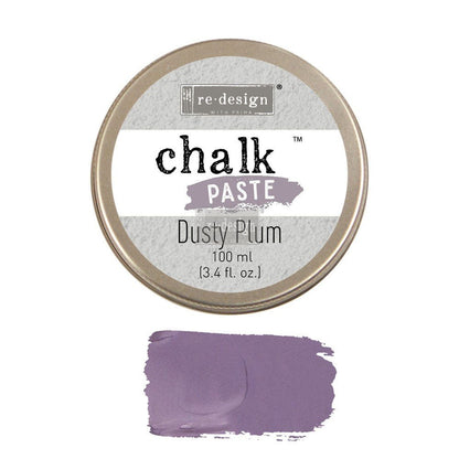DUSTY PLUM Chalk Paste Re-Design with Prima, Mixed Media - Raised Stencil Medium, 100ml - Chalk Paste - Baillea's Interiors -