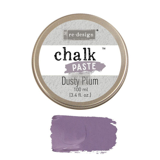 DUSTY PLUM Chalk Paste Re-Design with Prima, Mixed Media - Raised Stencil Medium, 100ml - Chalk Paste - Baillea's Interiors -