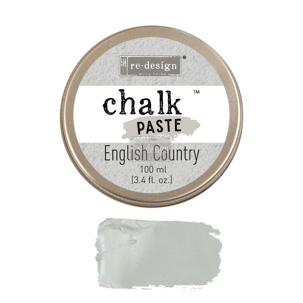 ENGLISH COUNTRY Chalk Paste Re-Design with Prima, Mixed Media - Raised Stencil Medium, 100ml - Chalk Paste - Baillea's Interiors -