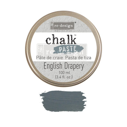 ENGLISH DRAPERY Chalk Paste Re-Design with Prima, Mixed Media - Raised Stencil Medium, 100ml - Chalk Paste - Baillea's Interiors -