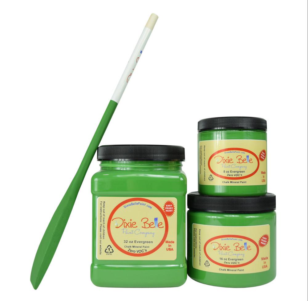 EVERGREEN - Dixie Belle - Mid Green Chalk Mineral Paint - 118ml/4oz - 236ml/8oz - 473ml/16oz - 946ml - Paint - Chalk and Mineral - Baillea's Interiors -
