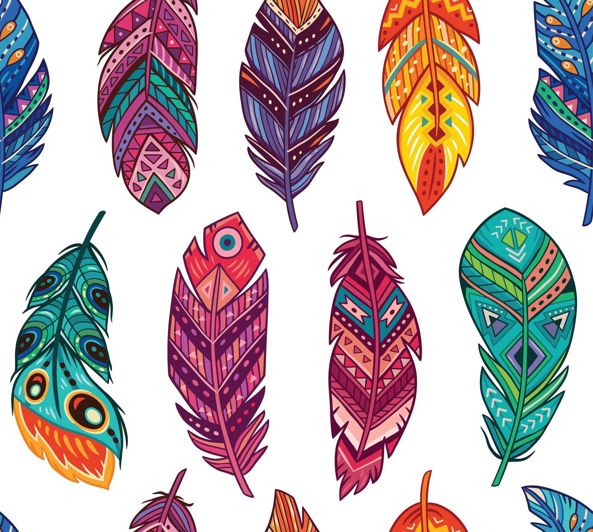 FEATHERS - Rice Paper for Decoupage– 3 sheets 11.81″ X 12.6″ - Belles and Whistles - Decoupage - Baillea's Interiors -