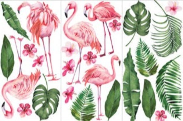 FLAMINGO PINK - 3 sheets - 15cm x 30cm each - Redesign Decor Transfer Decal - Furniture Transfer - Baillea's Interiors -