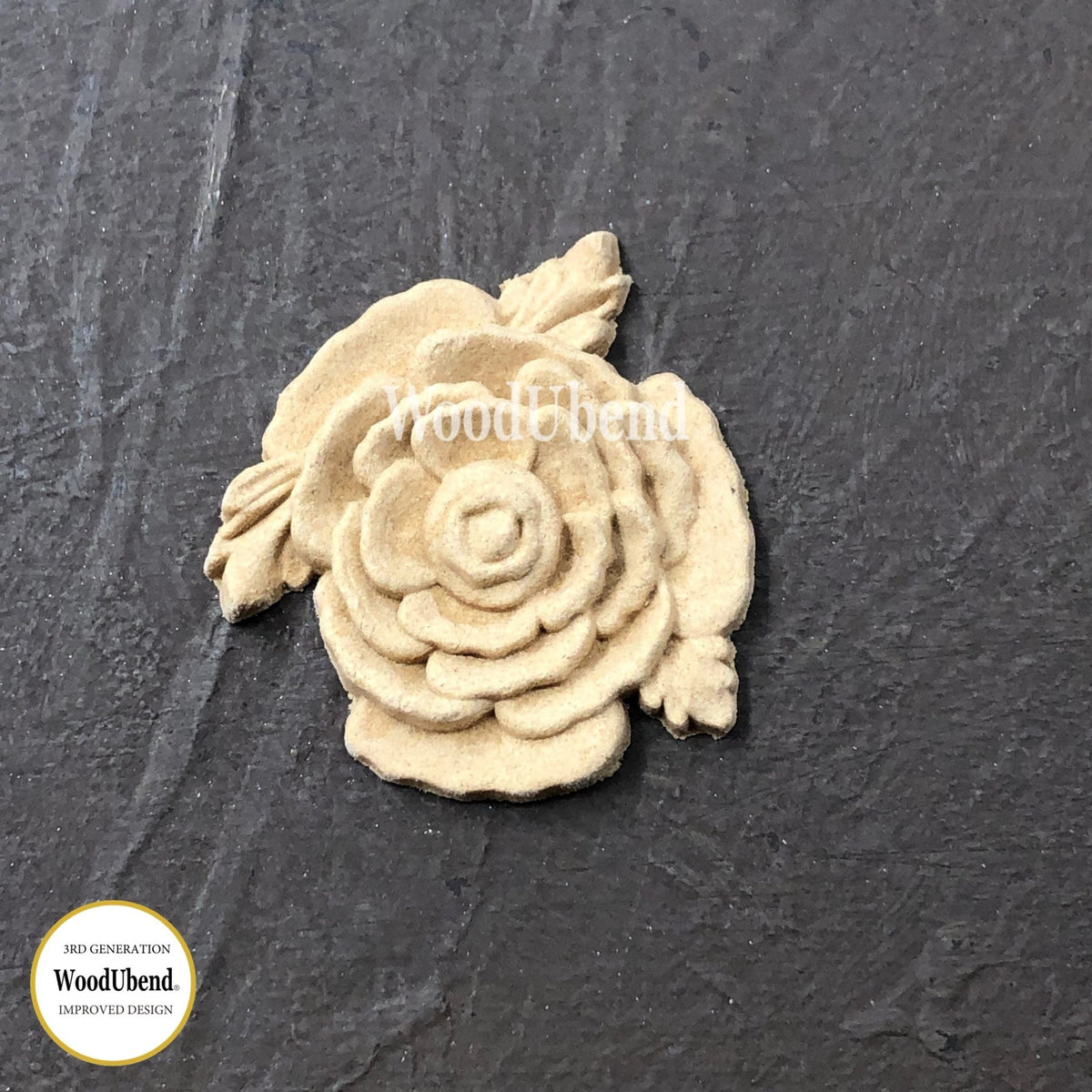 FLOWER Decorative Antique Moulding Applique WoodUbend 0339 - Moulding - Baillea's Interiors -