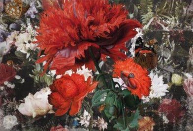 FLOWER MELODY - Decor Weave for Decoupage – 79.25cm x 59.5cm - Hokus Pokus - Decoupage - Baillea's Interiors -