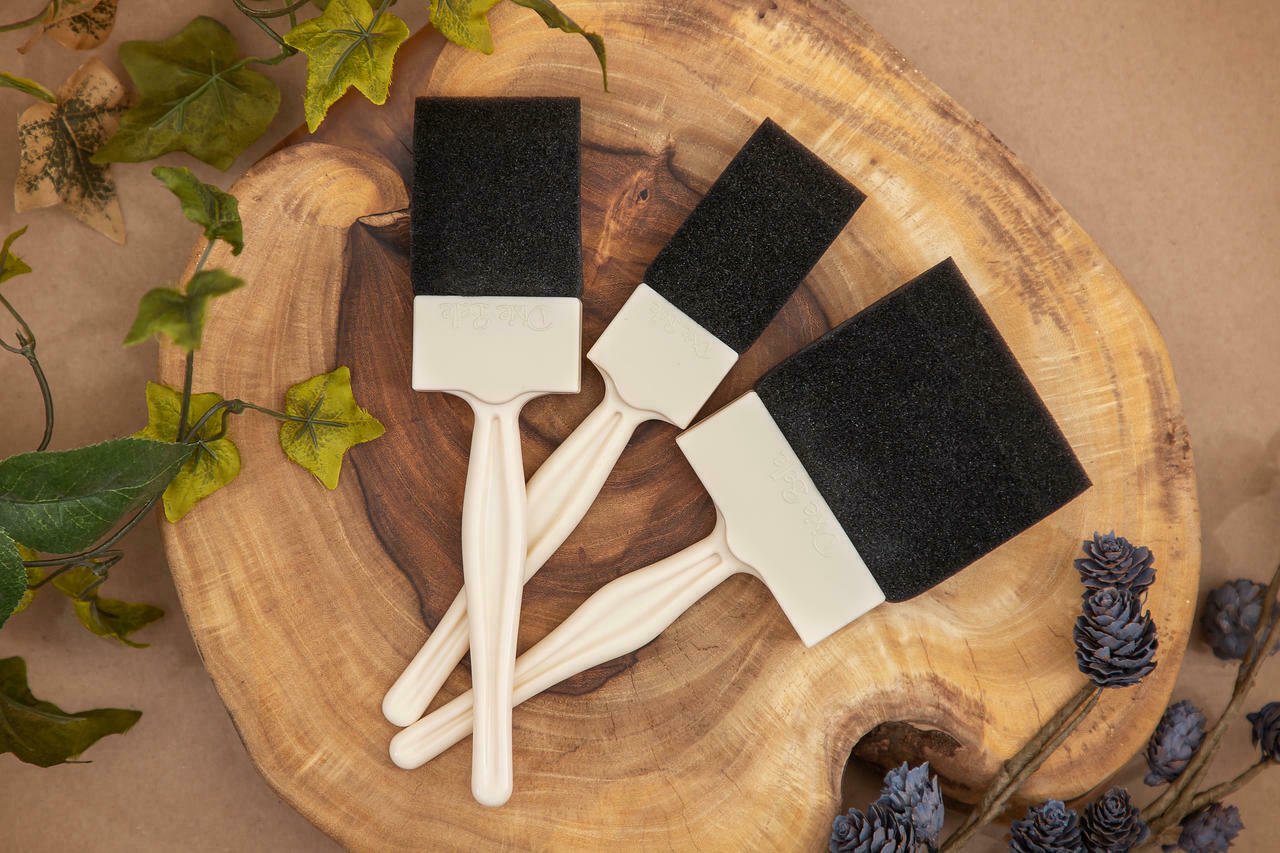 FOAM N DANDY - Foam Paint Brush - Various Sizes - Belles and Whistles - use with stain glaze wax paint - Brush - Baillea's Interiors -