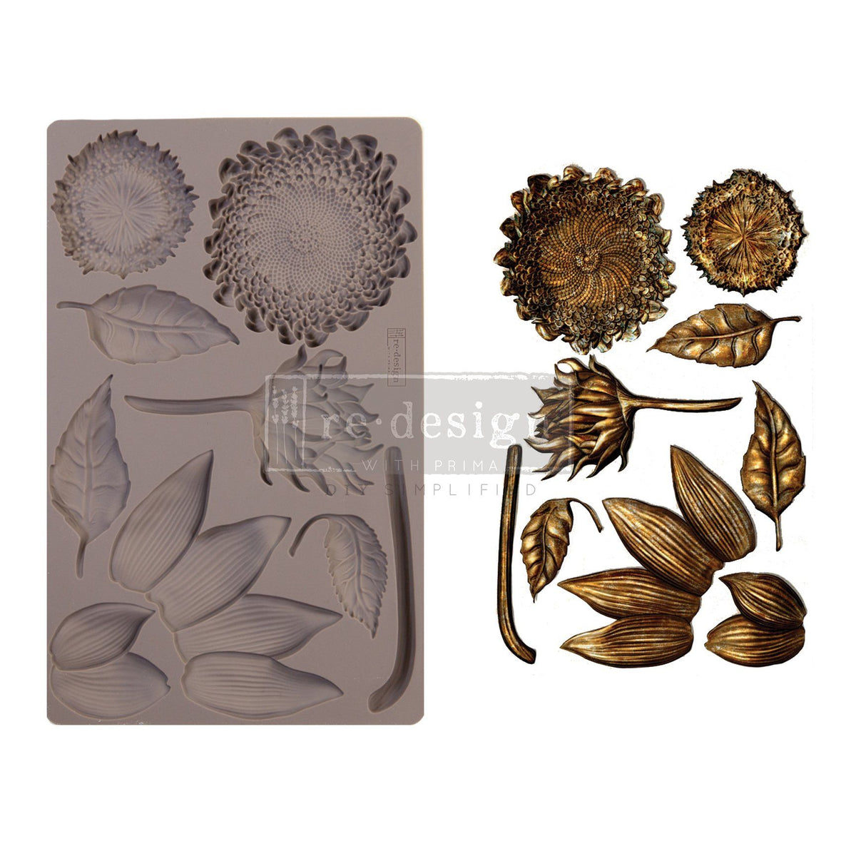 FOREST TREASURE Decor Mould Re-Design with Prima 8" x 5" - Moulds - Baillea's Interiors -