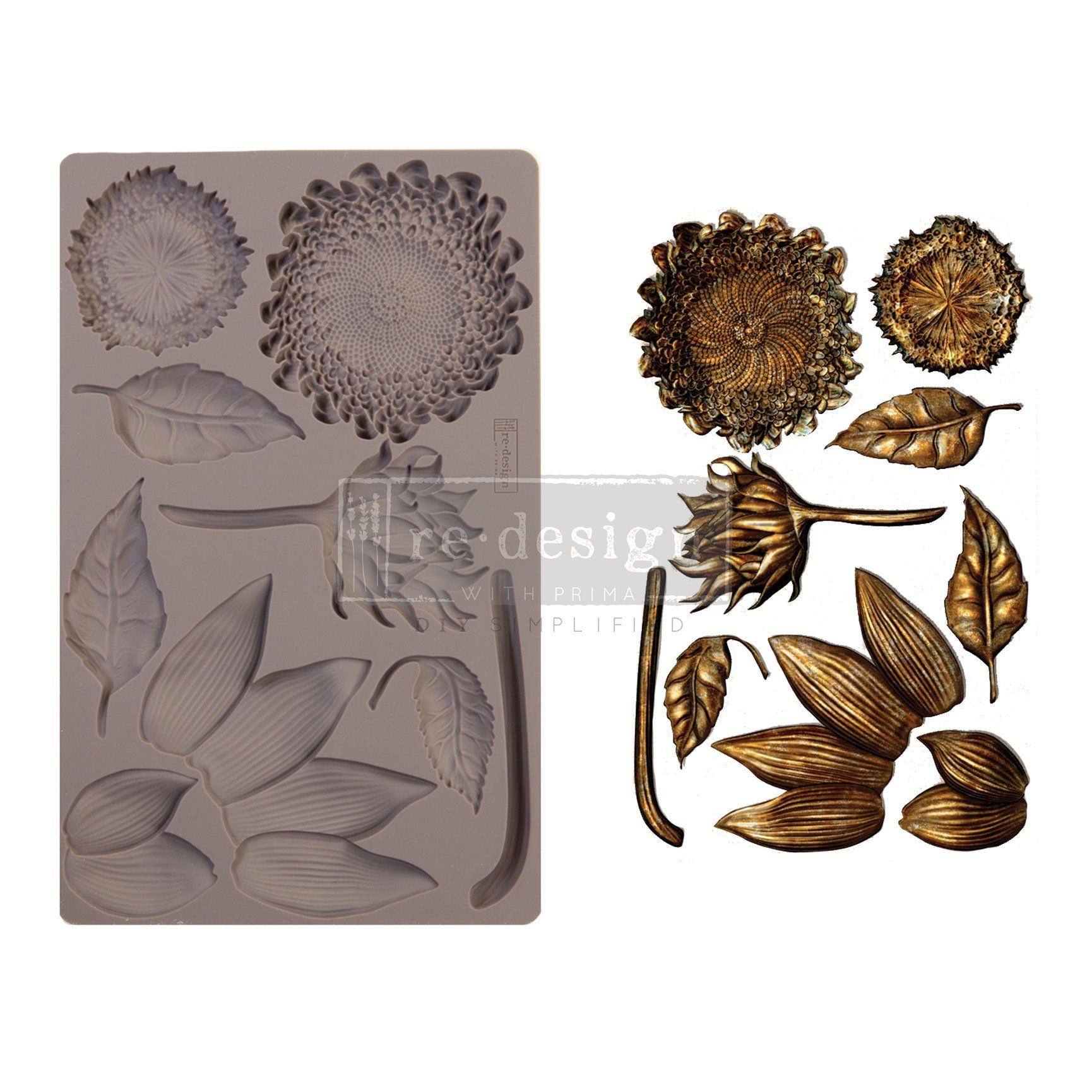 FOREST TREASURE Decor Mould Re-Design with Prima 8" x 5" - Moulds - Baillea's Interiors -