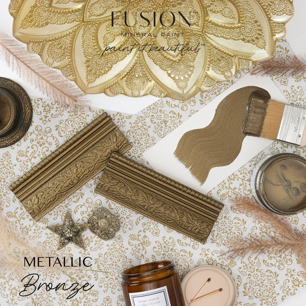Fusion Metallics - BRONZE - 37ml/250ml - Paint - Metallic - Baillea's Interiors -