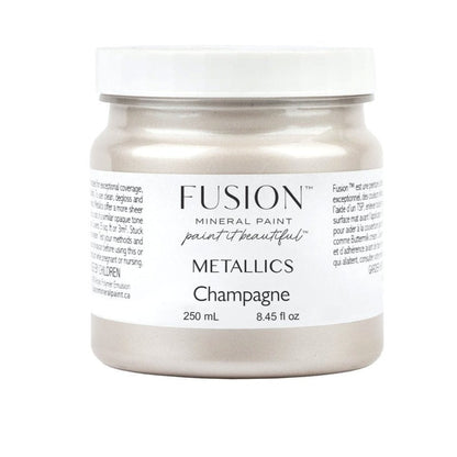Fusion Metallics - CHAMPAGNE - 37ml/250ml - Paint - Metallic - Baillea's Interiors -
