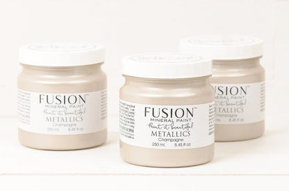 Fusion Metallics - CHAMPAGNE - 37ml/250ml - Paint - Metallic - Baillea's Interiors -