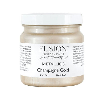 Fusion Metallics - CHAMPAGNE GOLD - 37ml/250ml - Paint - Metallic - Baillea's Interiors -