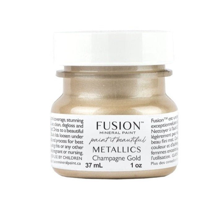 Fusion Metallics - CHAMPAGNE GOLD - 37ml/250ml - Paint - Metallic - Baillea's Interiors -