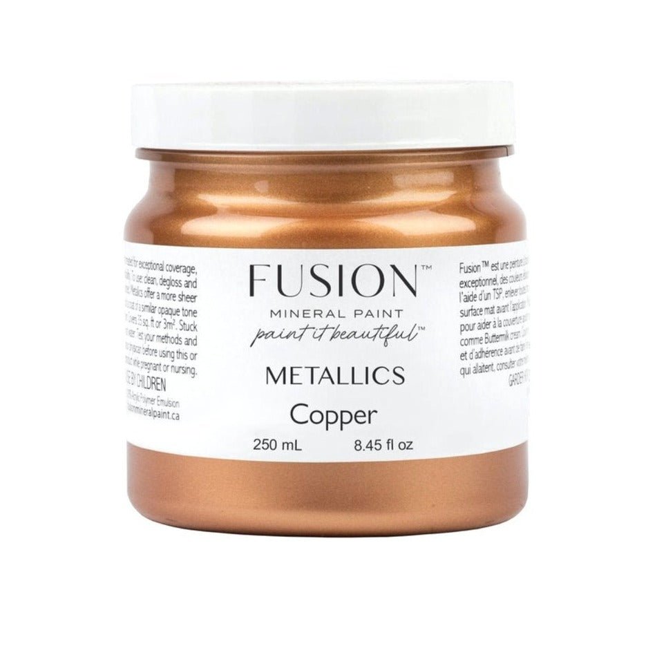 Fusion Metallics - COPPER - 37ml/250ml - Paint - Metallic - Baillea's Interiors -