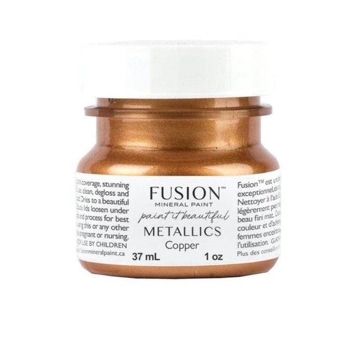 Fusion Metallics - COPPER - 37ml/250ml - Paint - Metallic - Baillea's Interiors -