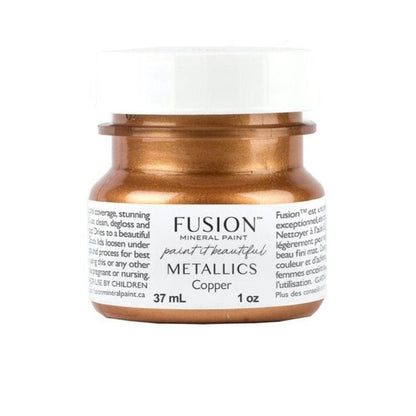 Fusion Metallics - COPPER - 37ml/250ml - Paint - Metallic - Baillea's Interiors -