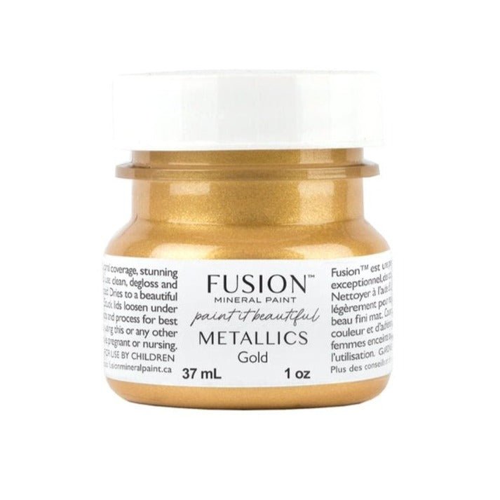 Fusion Metallics - GOLD - 37ml/250ml - Paint - Metallic - Baillea's Interiors -