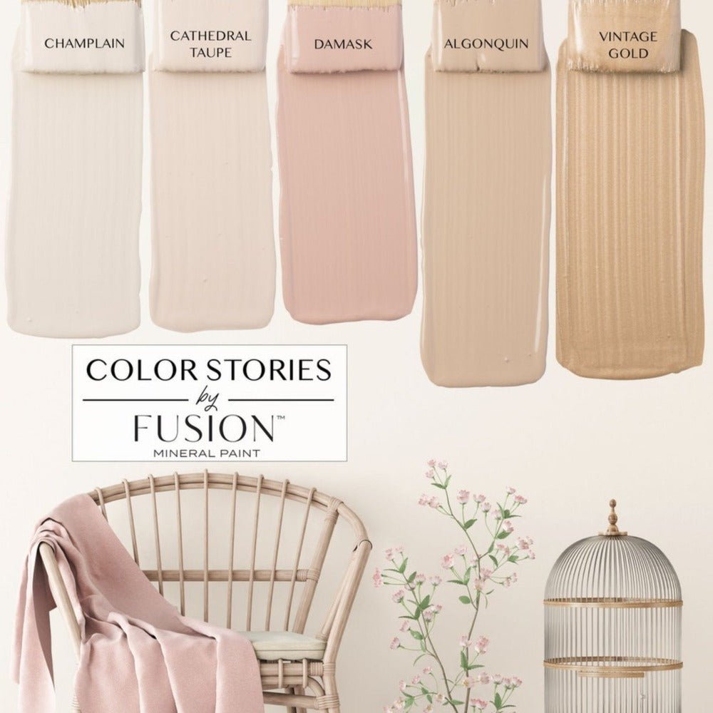 Fusion Metallics - METALLIC VINTAGE GOLD - 37ml/250ml - Paint - Metallic - Baillea's Interiors -