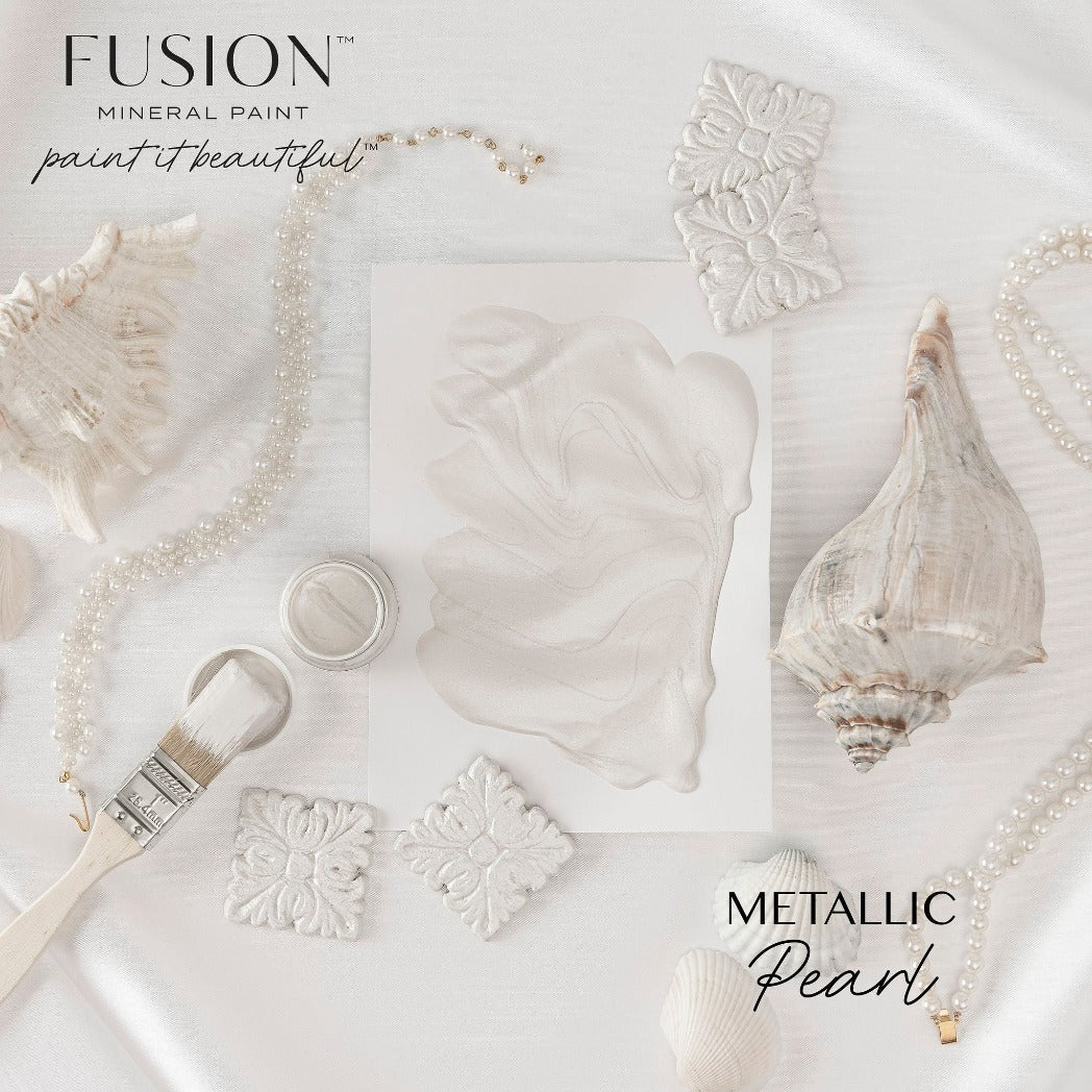 Fusion Metallics - PEARL - 37ml/250ml - Paint - Metallic - Baillea's Interiors -