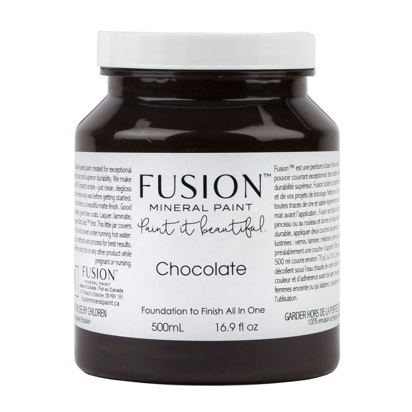 CHOCOLATE - Fusion Mineral Paint - 37ml, 500ml