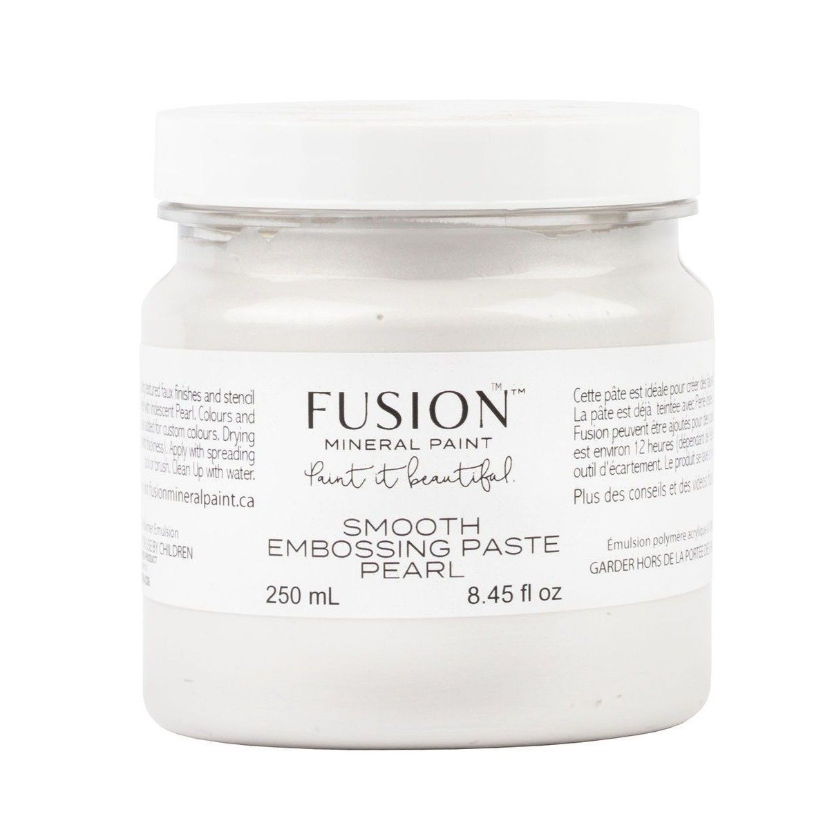 SMOOTH EMBOSSING PASTE PEARL - Fusion Mineral Paint - 250ml