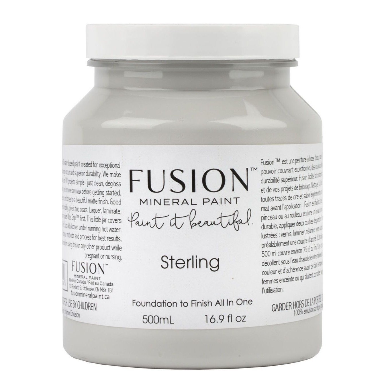 STERLING - Fusion Mineral Paint - 37ml, 500ml