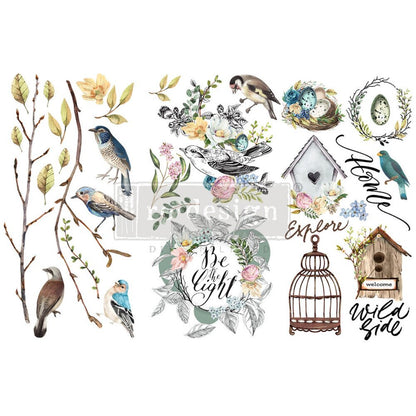 GARDEN MARVELS - 3 sheets - 6" x 12" each - Redesign Decor Transfer Decal - Furniture Transfer - Baillea's Interiors -
