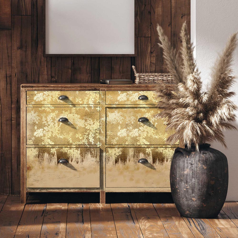 GILDED LACE - A1 Rice Paper for Decoupage - LARGE - 59.4cm x 84.1cm - Re-Design with Prima - Decoupage - Baillea's Interiors -