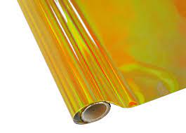 GOLD HOLOGRAM RAINBOW FOIL - Rub On Metallic Foil by APS - Textile Friendly - Foils - Baillea's Interiors -
