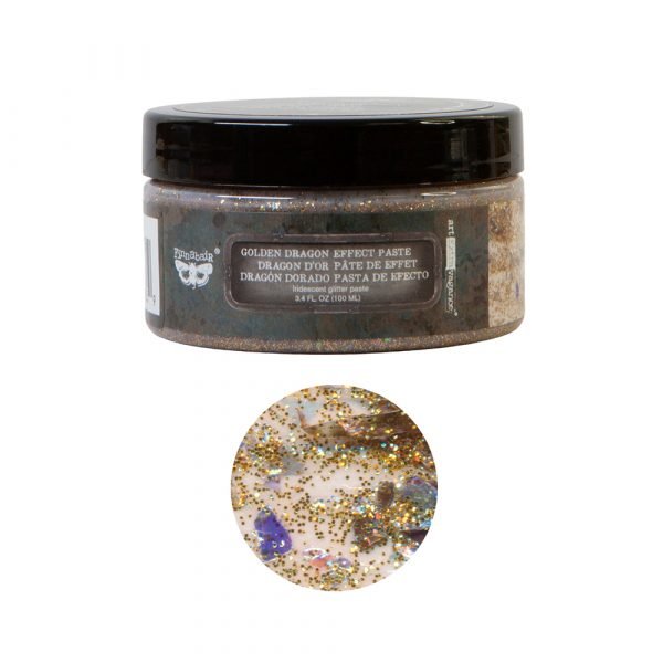 GOLDEN DRAGON Effect Paste, Art Extravagance, Mixed Media - Raised Stencil Medium, 100ml - Chalk Paste - Baillea's Interiors -