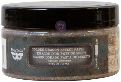 GOLDEN DRAGON Effect Paste, Art Extravagance, Mixed Media - Raised Stencil Medium, 100ml - Chalk Paste - Baillea's Interiors -