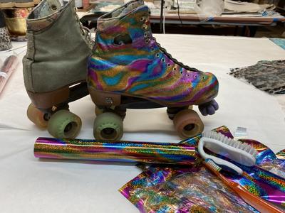 GROOVY KALEIDOSCOPE - Rub On Metallic Foil by APS - Textile Friendly - Foils - Baillea's Interiors -