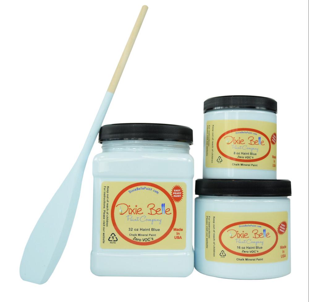 HAINT BLUE - Dixie Belle - Soft Pastel Blue Chalk Mineral Paint - 118ml/4oz -236ml/8oz - 473ml/16oz - 946ml - Paint - Chalk and Mineral - Baillea's Interiors -