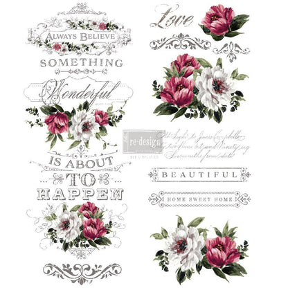 HOPEFUL WISHES - 22" x 30" - Redesign Decor Transfer Decal - Furniture Transfer - Baillea's Interiors -