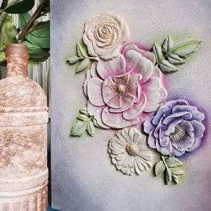 IN BLOOM Decor Mould Re-Design with Prima 8" x 5" - Moulds - Baillea's Interiors -