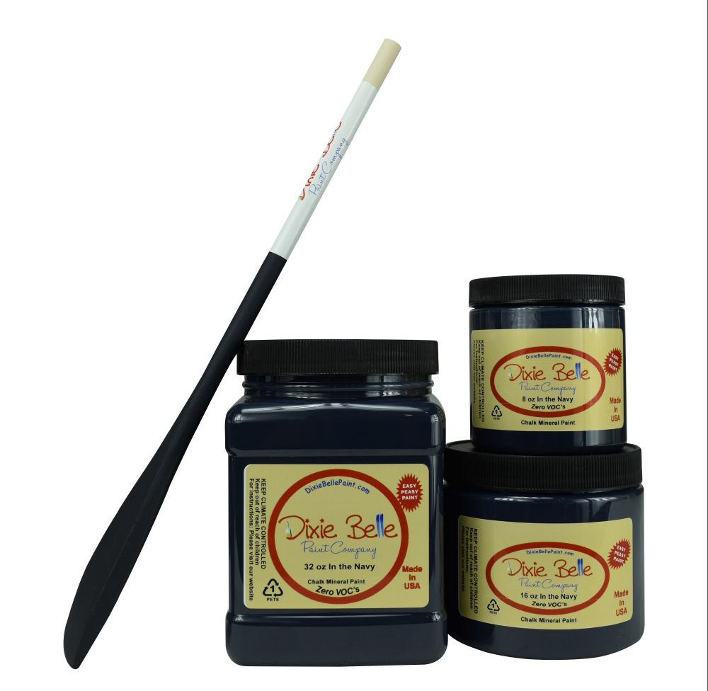 IN THE NAVY - Dixie Belle - Chalk Mineral Paint - 118ml/4oz - 236ml/8oz - 473ml/16oz - 946ml - Paint - Chalk and Mineral - Baillea's Interiors -