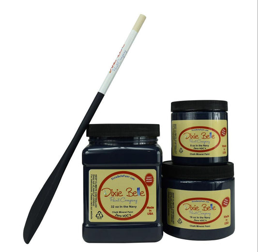 IN THE NAVY - Dixie Belle - Chalk Mineral Paint - 118ml/4oz - 236ml/8oz - 473ml/16oz - 946ml - Paint - Chalk and Mineral - Baillea's Interiors -