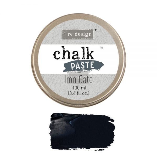 IRON GATE Chalk Paste Re-Design with Prima, Mixed Media - Raised Stencil Medium, 100ml - Chalk Paste - Baillea's Interiors -