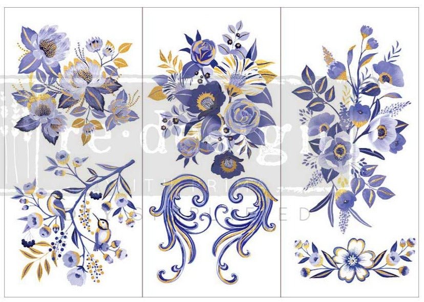 JULIET - 3 sheets - 15cm x 30cm each - Redesign Decor Transfer Decal - Furniture Transfer - Baillea's Interiors -