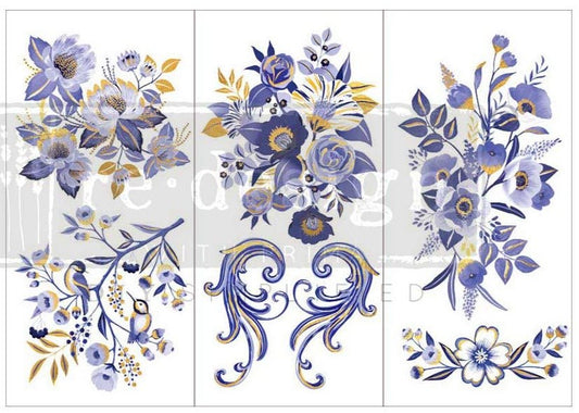 JULIET - 3 sheets - 15cm x 30cm each - Redesign Decor Transfer Decal - Furniture Transfer - Baillea's Interiors -
