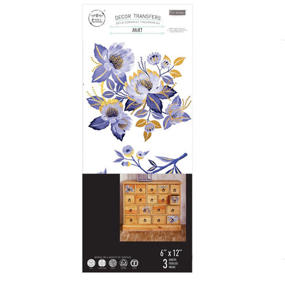 JULIET - 3 sheets - 15cm x 30cm each - Redesign Decor Transfer Decal - Furniture Transfer - Baillea's Interiors -