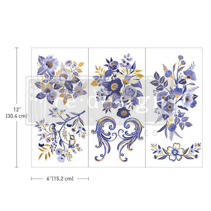 JULIET - 3 sheets - 15cm x 30cm each - Redesign Decor Transfer Decal - Furniture Transfer - Baillea's Interiors -