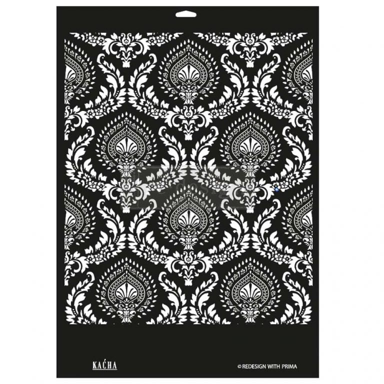 KACHA ANISA Decor Stencils 46 cm x 65 cm by ReDesign with Prima - Stencil - Baillea's Interiors -