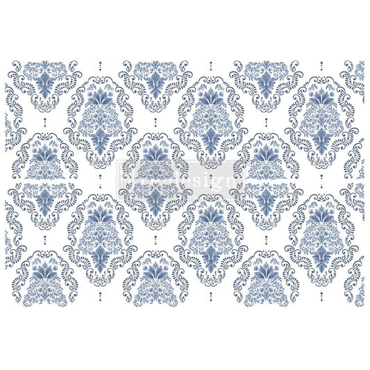 KACHA DANA DAMASK - 24" x 35" - Redesign Decor Transfer Decal - Furniture Transfer - Baillea's Interiors -