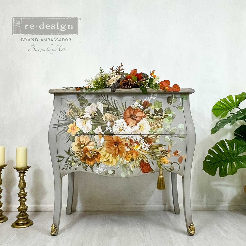 KACHA ELEGANT NEUTRALS - 24" x 35" - Redesign Decor Transfer Decal - Furniture Transfer - Baillea's Interiors -