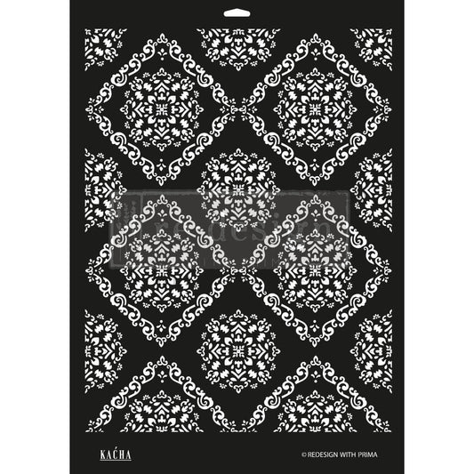 KACHA MODERN MOROCCAN Decor Stencils 46 cm x 61 cm by ReDesign with Prima - Stencil - Baillea's Interiors -