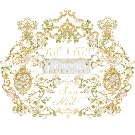 KACHA Petit A Petit - 24" x 35" - Redesign Decor Transfer Decal - Furniture Transfer - Baillea's Interiors -