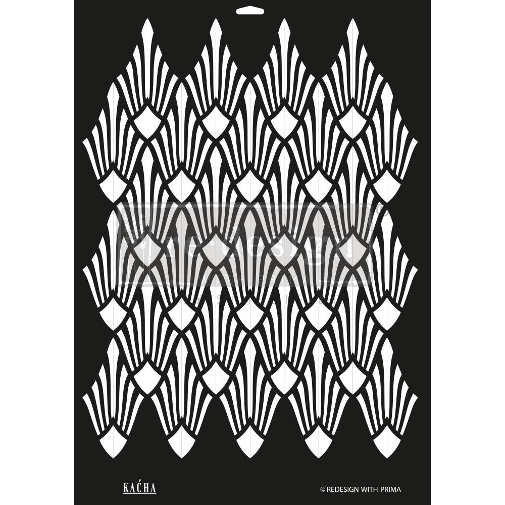 KACHA Sun Lit Diamonds Decor Stencils 46 cm x 61 cm by ReDesign with Prima - Stencil - Baillea's Interiors -