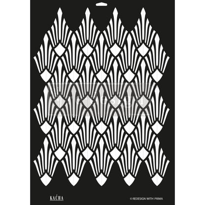 KACHA Sun Lit Diamonds Decor Stencils 46 cm x 61 cm by ReDesign with Prima - Stencil - Baillea's Interiors -