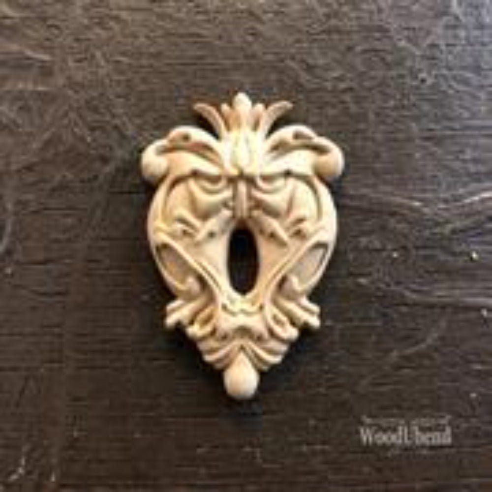 KEYHOLE 3 x 4.5 cms Decorative Antique Moulding Applique WoodUbend 987 - Moulding - Baillea's Interiors -